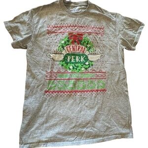 Friends women's medium grey Christmas t-shirt